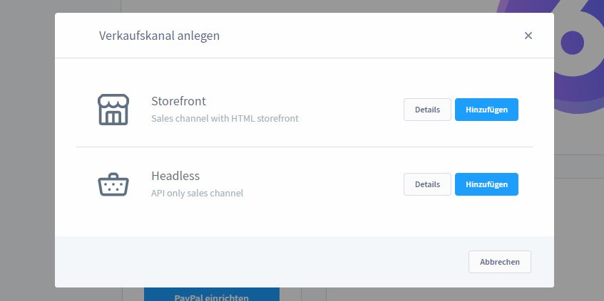 Shopware 6 Verkaufskanäle